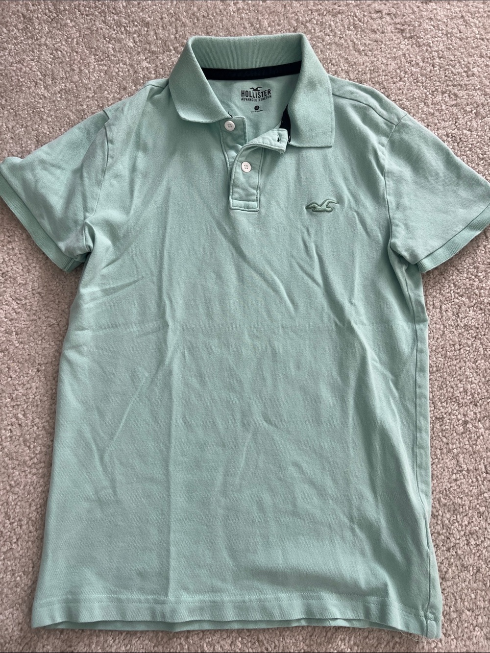 Hollister Men’s Light Mint Polo Shirt